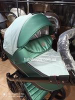  Детская коляска  2 в 1 baby pram , зелёная перламутр Bellini